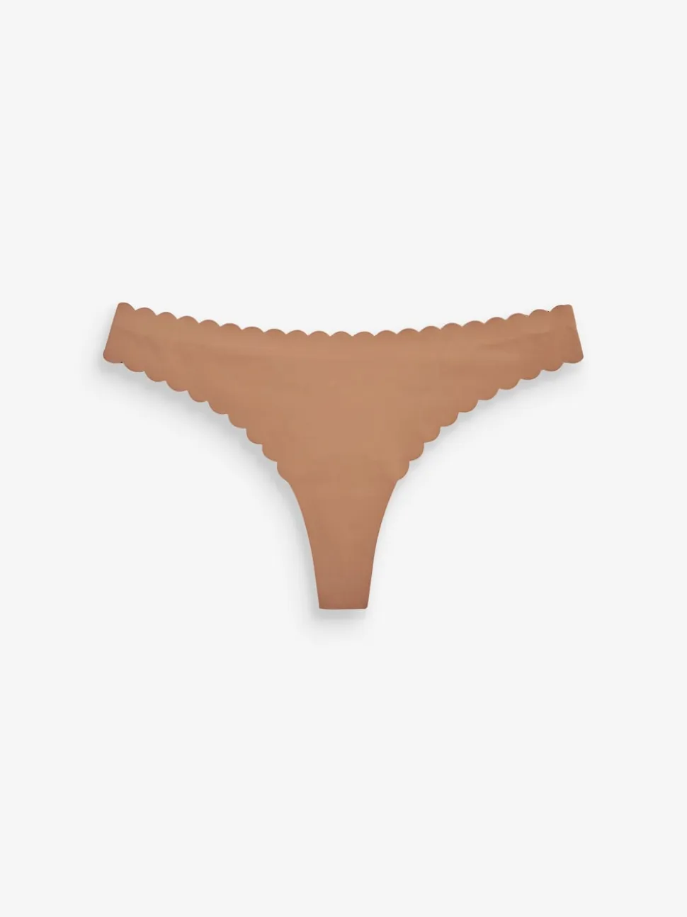 Couleur praline - Slip invisible à bord festonné