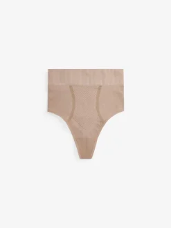 Couleur praline - Slips gainants fermes sans coutures pour le contrôle du ventre
