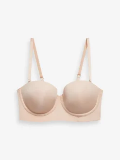 Couleur praline - Soutien-gorge lissant long à dos léger A-E sans bretelles