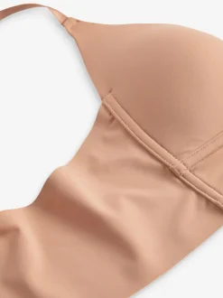 Couleur praline - Soutien-gorge multiposition A-E à décolleté plongeant profond