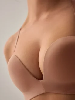 Couleur praline - Soutien-gorge push-up multi-voies sans armature