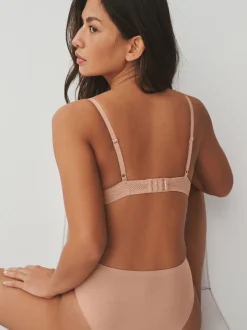 Couleur praline - Soutien-gorge plongeant triple boost A-DD push-up