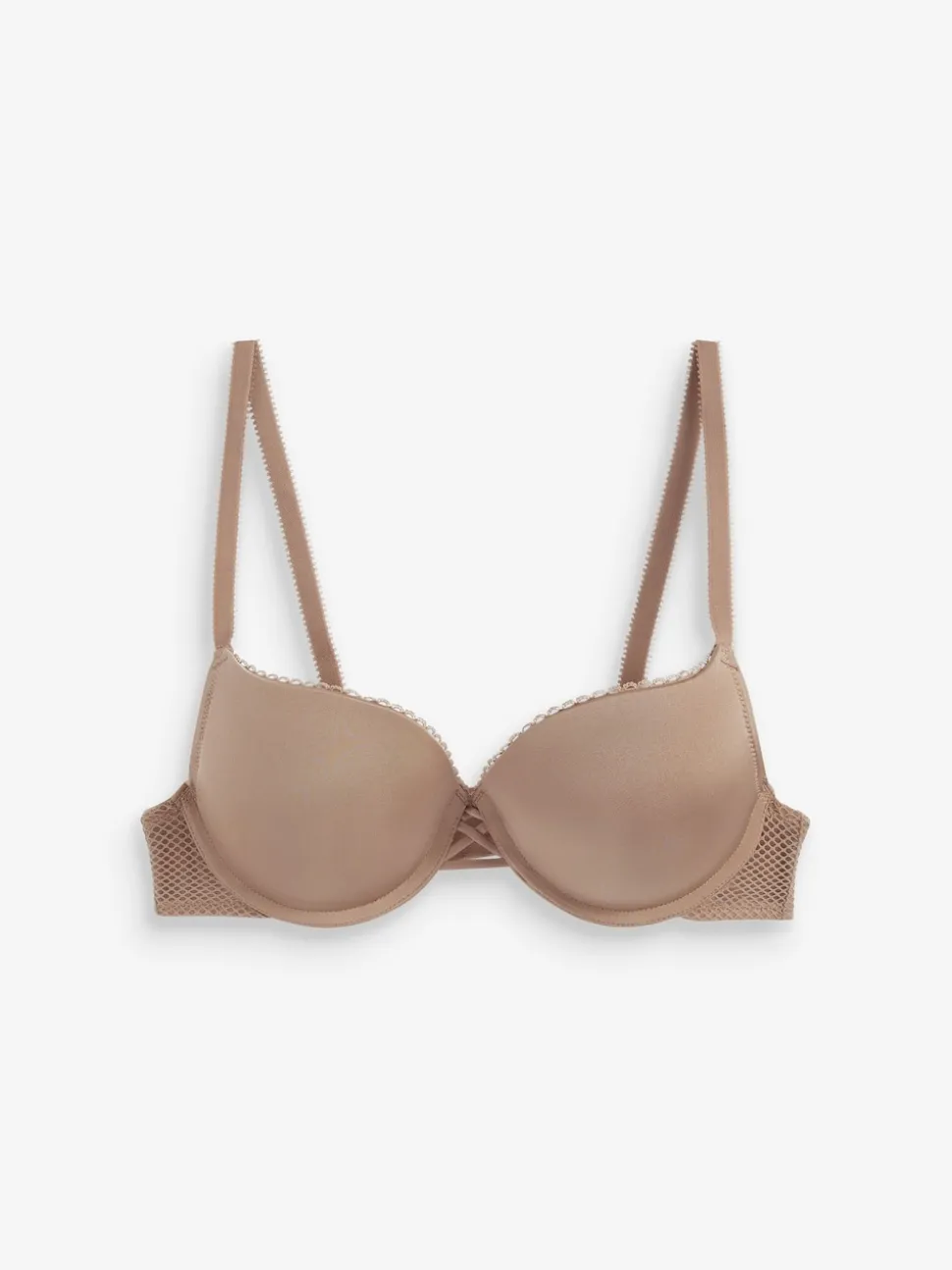 Couleur praline - Soutien-gorge plongeant triple boost A-DD push-up