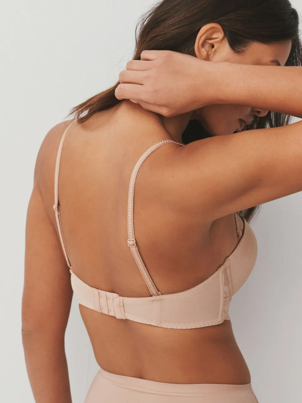 Couleur praline - Soutien-gorge push-up push-up A-DD Triple Boost sans bretelles