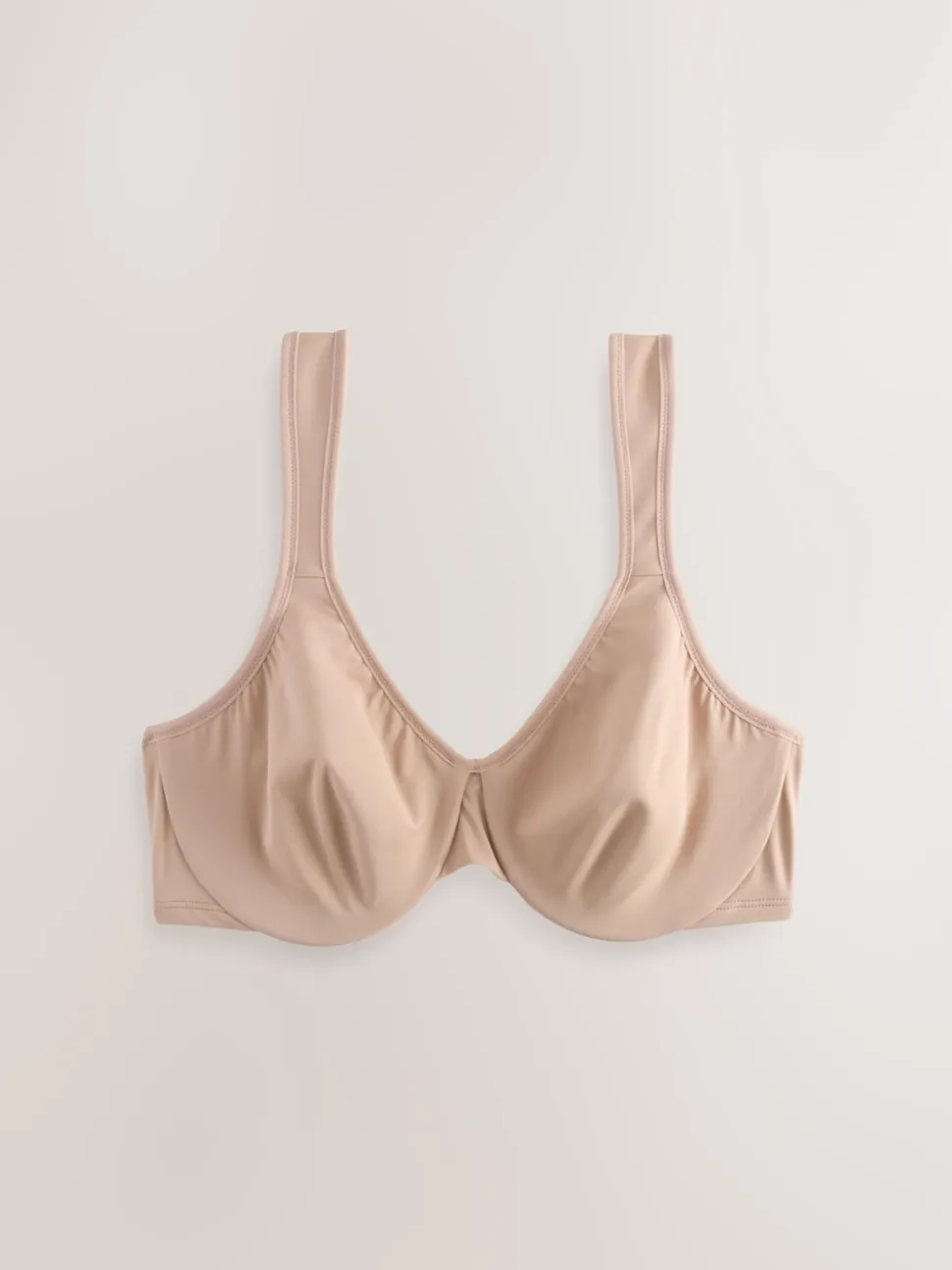 Couleur praline - Soutien-gorge DD+ ultra doux confortable à bretelles rembourrées minimisant