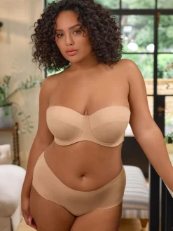 Couleur praline - Soutien-gorge sans bretelles F-K Ultimate Support légèrement rembourré