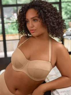 Couleur praline - Soutien-gorge sans bretelles F-K Ultimate Support légèrement rembourré