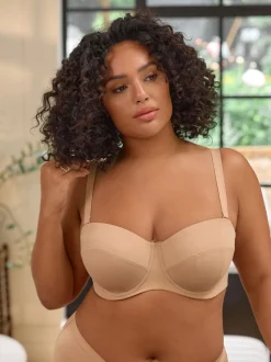 Couleur praline - Soutien-gorge sans bretelles F-K Ultimate Support légèrement rembourré