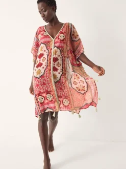 Court caftan Monsoon Patti à imprimé Tile