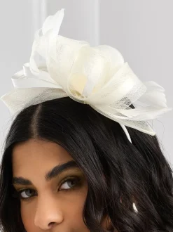 Crème - Bandeau de fascinateur de taille moyenne Jon Richard