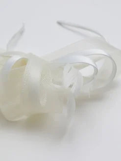 Crème - Bandeau de fascinateur de taille moyenne Jon Richard