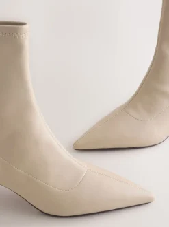 Crème - Bottes chaussettes Forever Comfort® à bout pointu