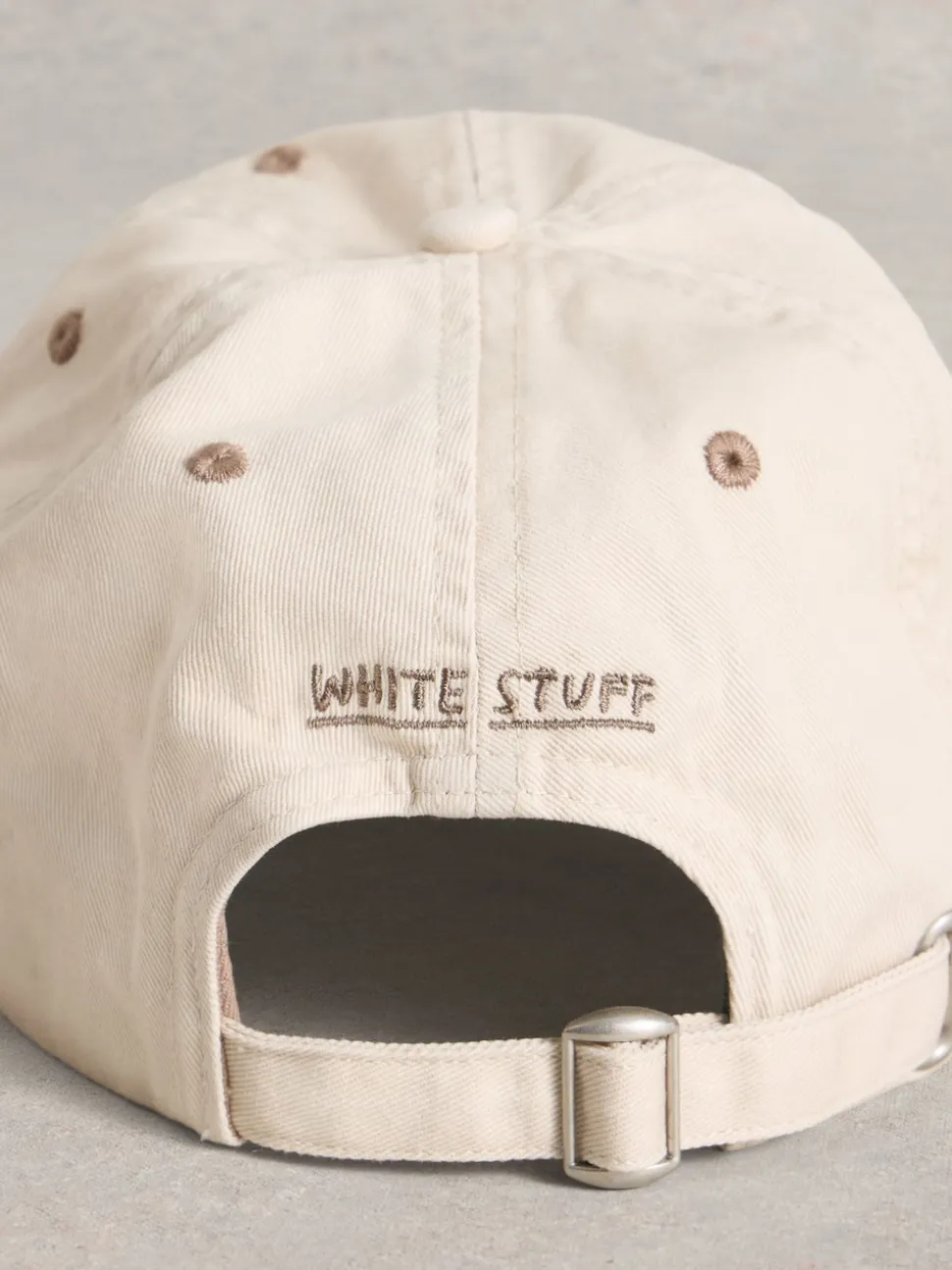 Crème - Casquette de baseball White Stuff 100% coton