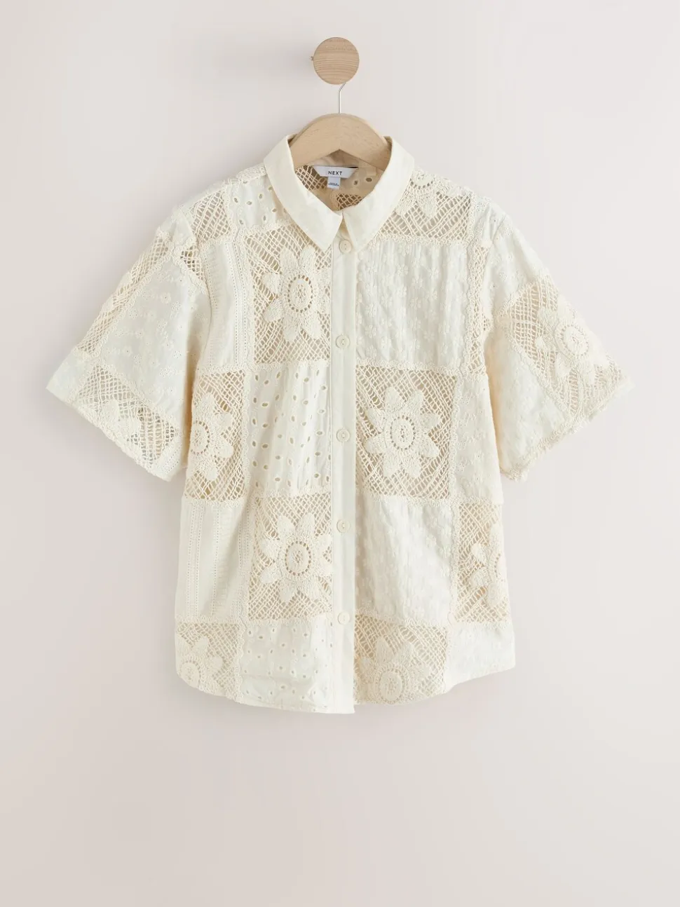 Crème - Chemise au crochet