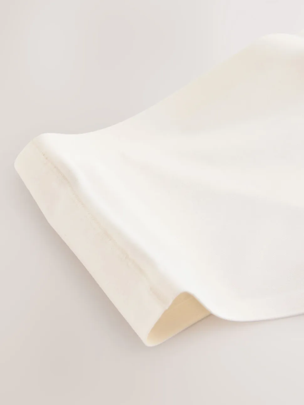Crème - Culotte de coton mélangé de qualité supérieure avec contrôle de l'abdomen