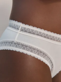 Crème - Culotte Ultimate Comfort Premium en dentelle et micro modal