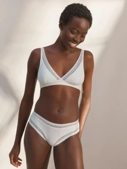 Crème - Culotte Ultimate Comfort Premium en dentelle et micro modal