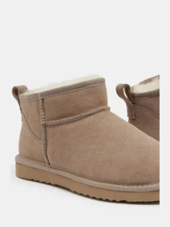 Crème - Hush Bottes en peau de mouton Ultra Mini