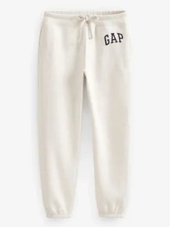Crème - Jogging Gap droit à logo