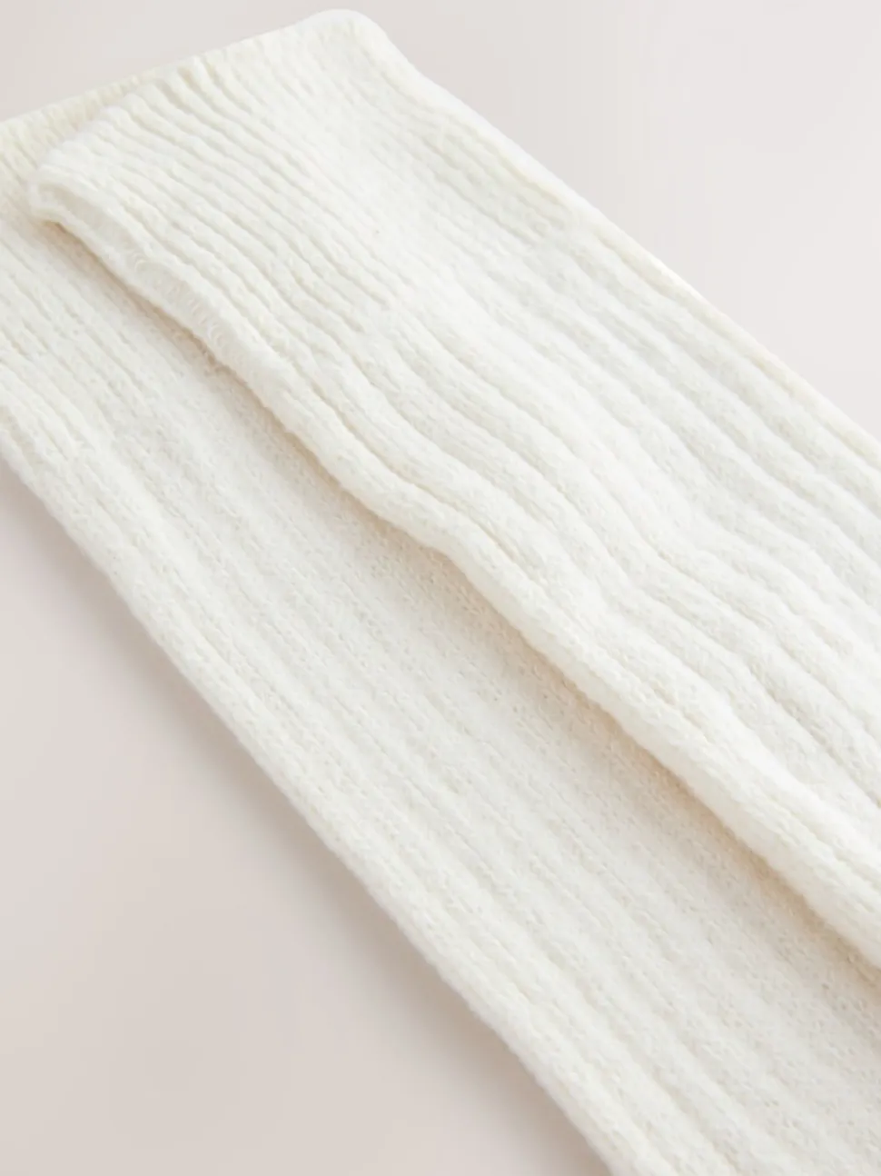 Crème - Lot de 1 paires de chaussettes longues souples