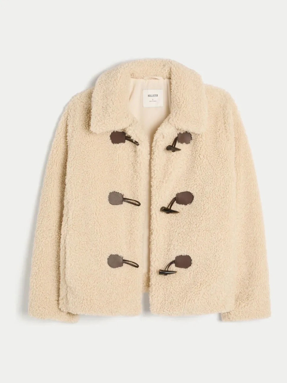 Crème - Manteau Hollister en fausse fourrure