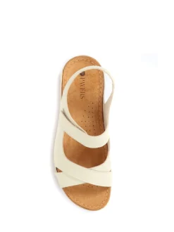 Crème - Pavers Sandales à fermeture tactile pour femme