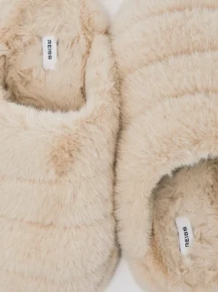 Crème - Reiss Andrea - Chaussons en fausse fourrure