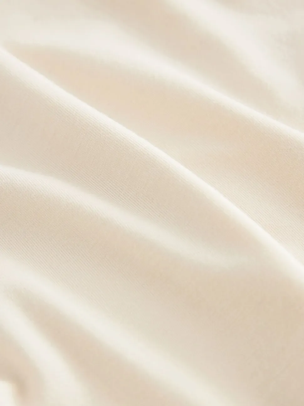 Crème - Robe d’été à taille jersey