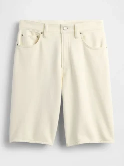 Crème - Shorts Gap Denim taille mi-haute de 11 pouces