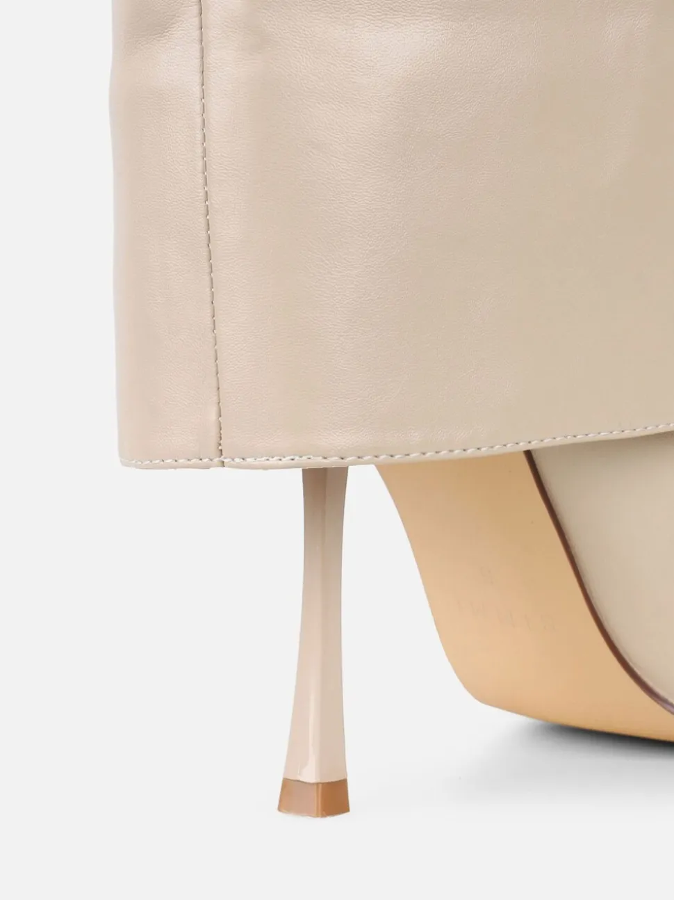 Crème - Simmi London Saoirse bottes à talons hauteur genou
