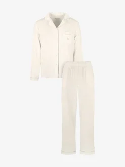 Crème - The Little Tailor Pyjama de Noël en velours doux de luxe