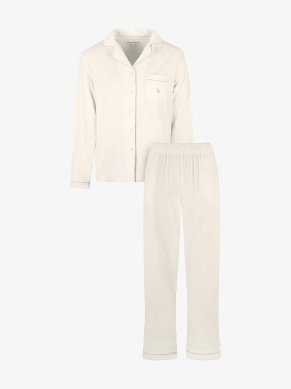 Crème - The Little Tailor Pyjama de Noël en velours doux de luxe