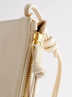 Crème ivoire - Sac à bandoulière en cuir