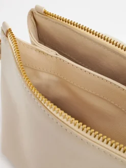 Crème ivoire - Sac à bandoulière en cuir