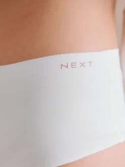 Crème/Rose/Noir - Lot de 3 culottes en coton majoritaire sans VPL