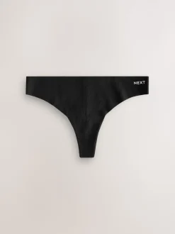 Crème/Rose/Noir - Lot de 3 culottes en coton majoritaire sans VPL