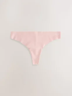 Crème/Rose/Noir - Lot de 3 culottes en coton majoritaire sans VPL
