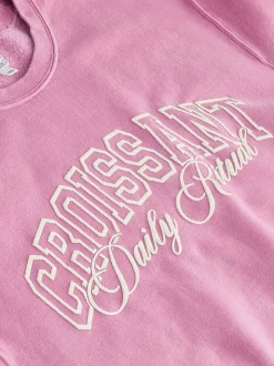 Croissant rose - sweat
