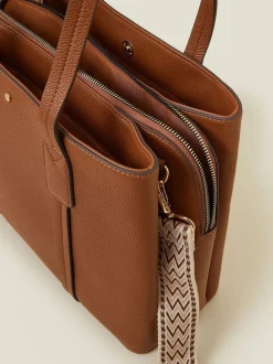 Écru - Accessorize Sangle Sac cabas Sac