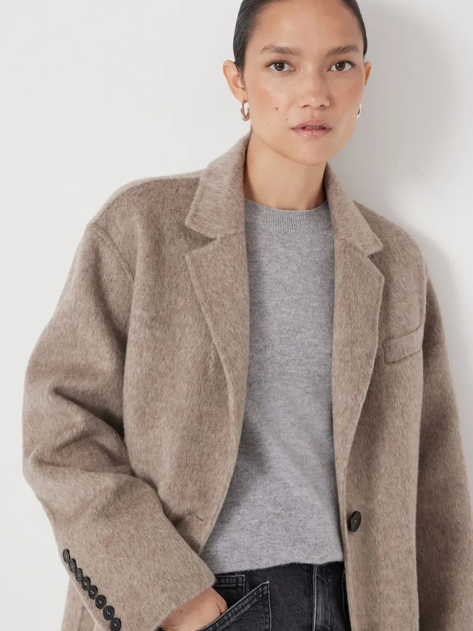 Écru - Blazer Hush Pure Wool double face