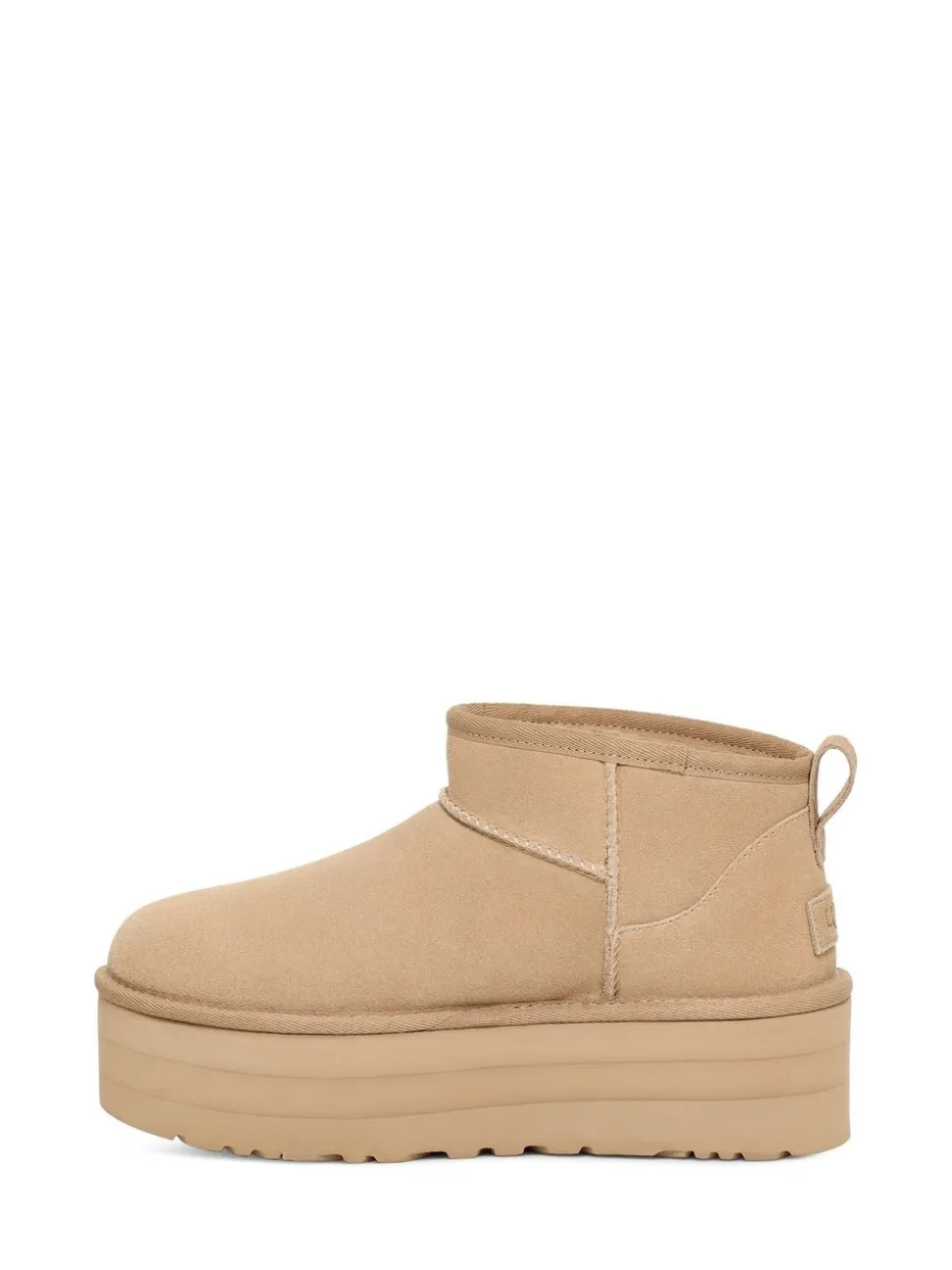 Écru - Bottes UGG Classiques Ultra Court plateforme