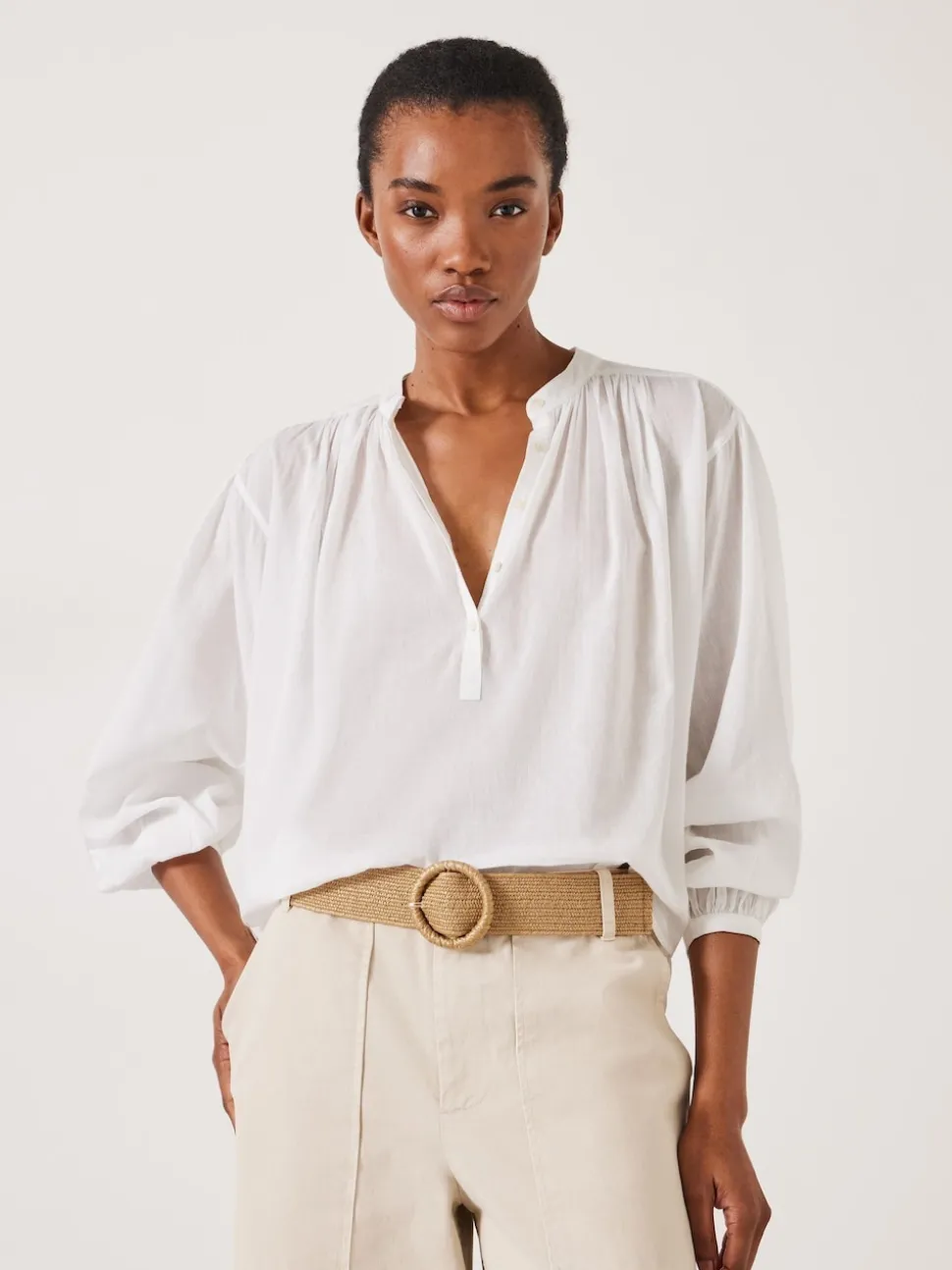 Écru - Ceinture tissée Hush Wrenley