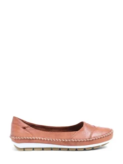 Écru - Chaussures Pavers en cuir à enfiler blanches