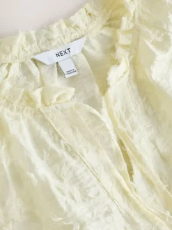 écru - Chemisier Tufty en jacquard à manches longues