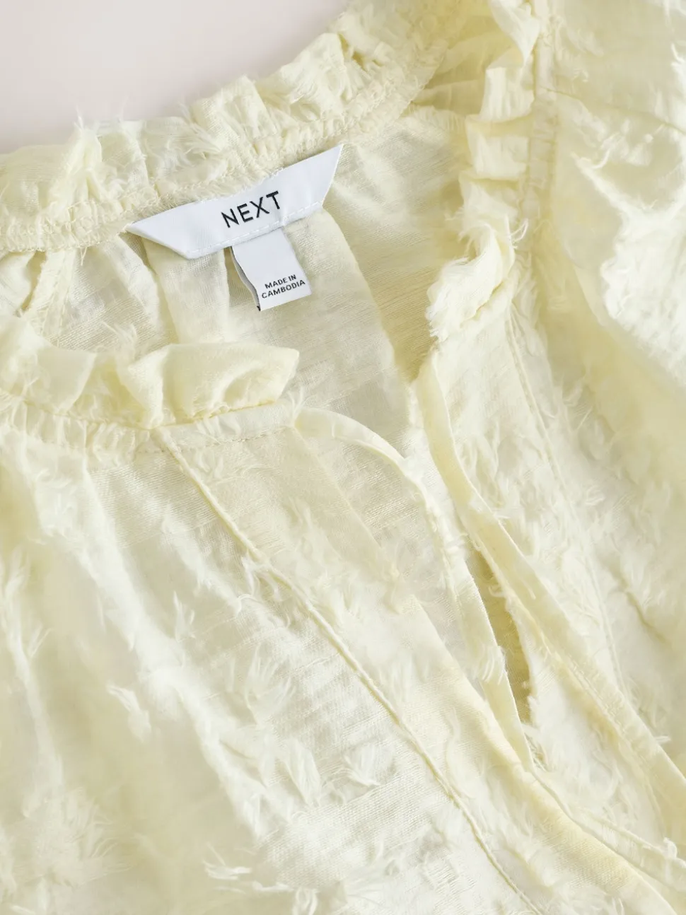 écru - Chemisier Tufty en jacquard à manches longues