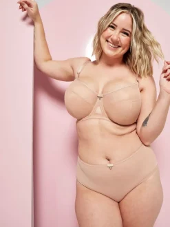 Écru - Curvy Kate soutien-gorge balconnet avec soutien latéral Victory