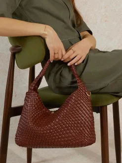 Écru - Dune London Large sac tissé délibérément