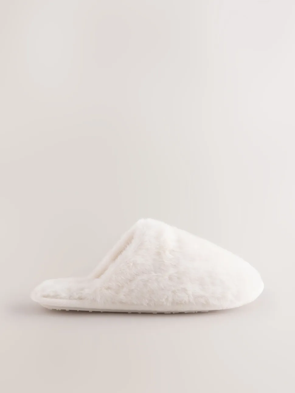écru - Faux Fur Mule Slippers