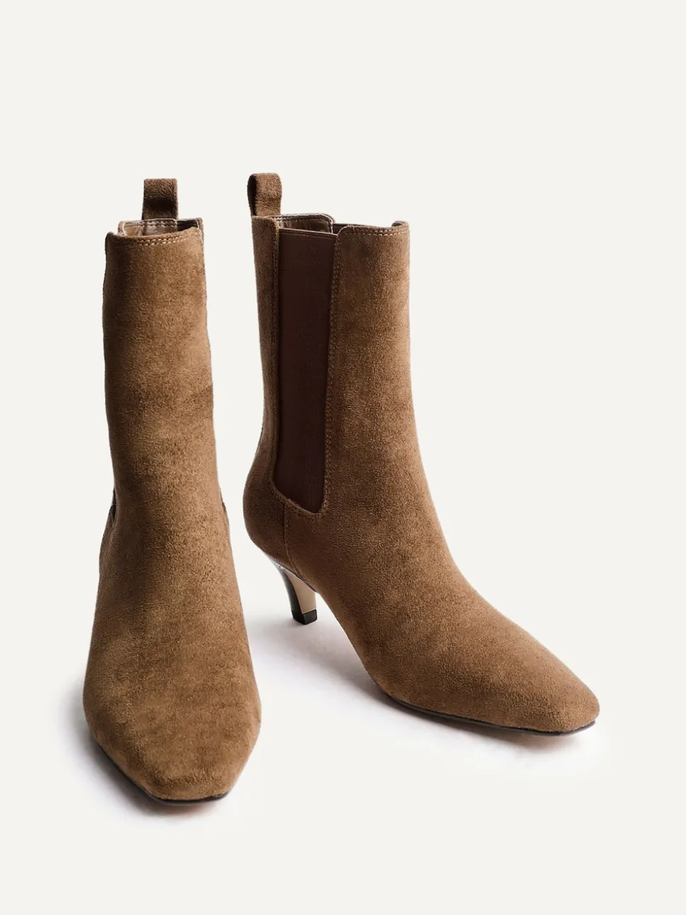 Écru - Linzi Bottes Ritual à talons chaton Chelsea