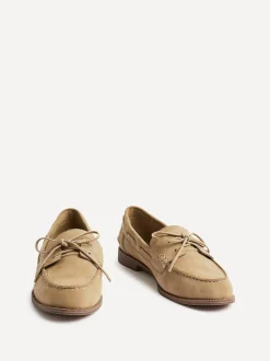 Écru - Mocassins Linzi Vanish à enfiler avec détails en dentelle